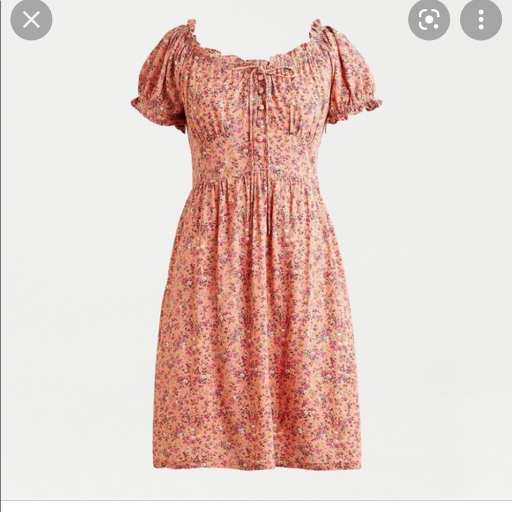 BNWT  - puff sleeve peasant dress
